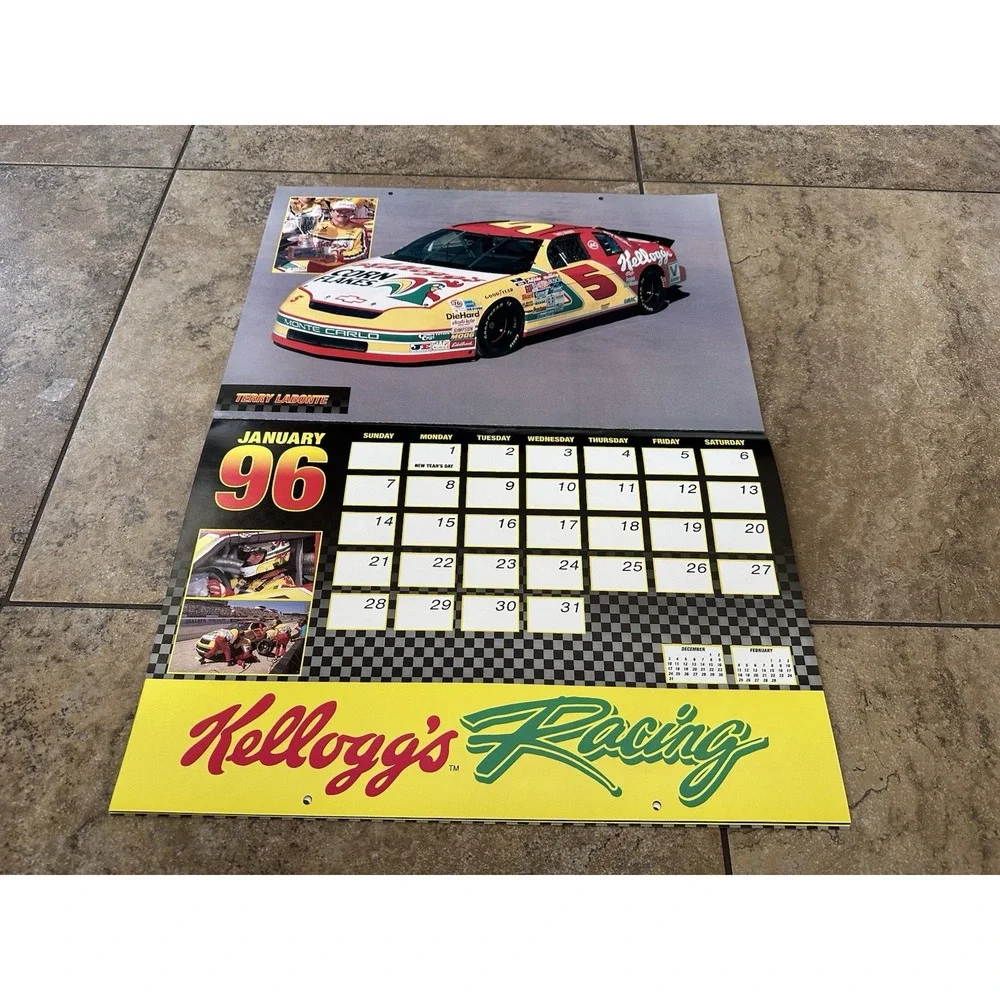 Vtg Nascar Calendar 1995 16th Annual Superstars Earnhardt Gordon
